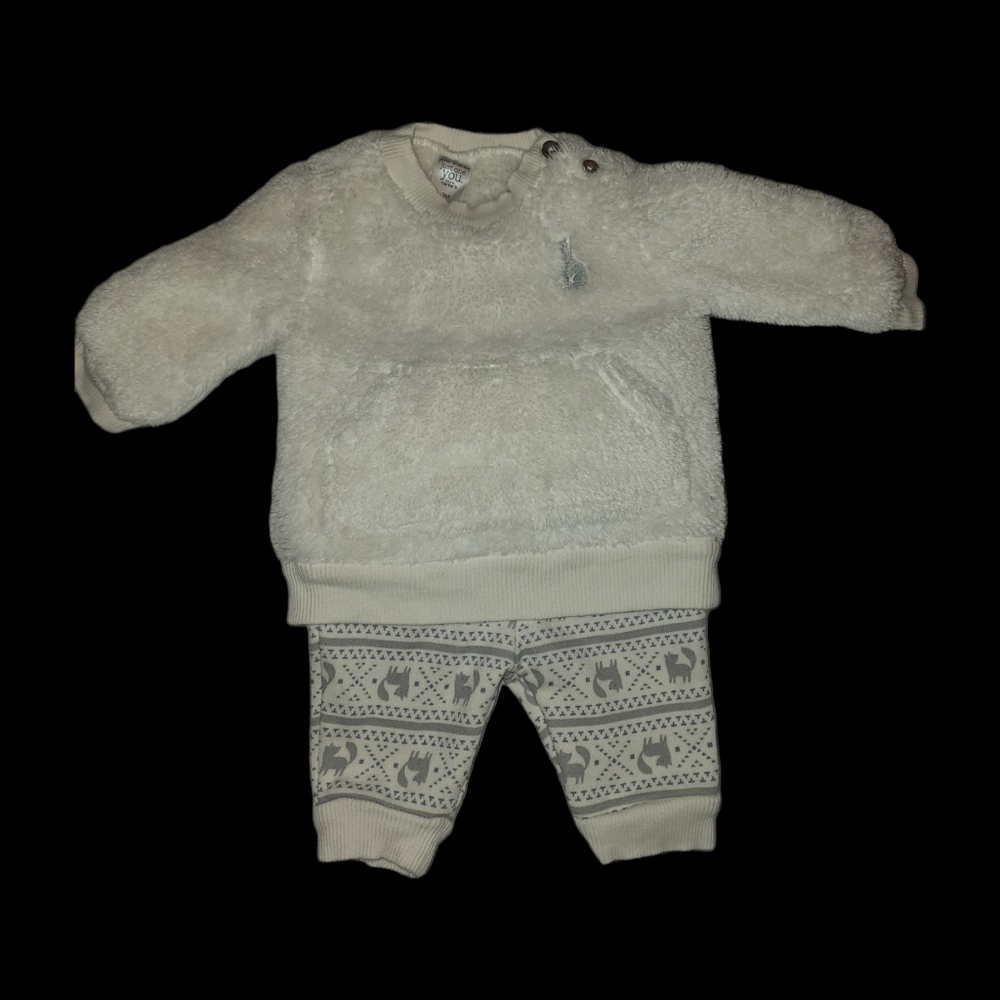 Carter's Clothes Long Sleeve  Set Cute Tops+Pants 2 Piece Outfits for 3 Months.